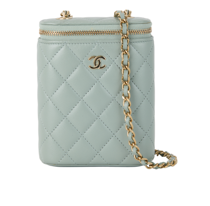 Vanity Crossbody, &pound;1,800, Handbags, Green, Leather, Front view